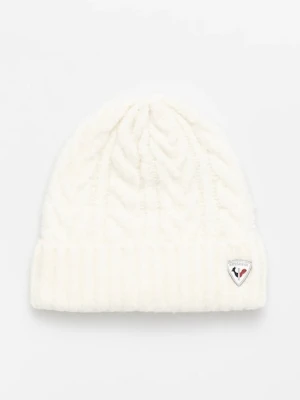 Rossignol czapka kolor biały z grubej dzianiny RLLWH11U