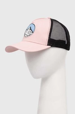 Rossignol czapka z daszkiem kolor różowy z aplikacją RLMMH21