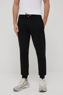 Rossignol spodnie dresowe bawełniane męskie kolor czarny gładkie RLKMP12