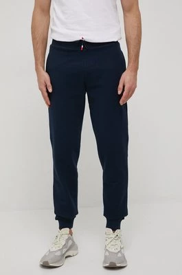Rossignol spodnie dresowe bawełniane męskie kolor granatowy gładkie RLKMP12