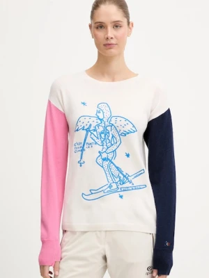 Rossignol sweter wełniany JCC damski kolor beżowy RLOWO09