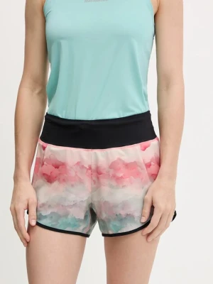 Rossignol szorty treningowe SAPA damskie kolor turkusowy wzorzyste high waist RLNWP15