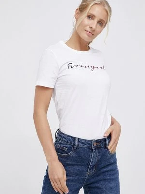 Rossignol T-shirt bawełniany kolor biały RLKWY05