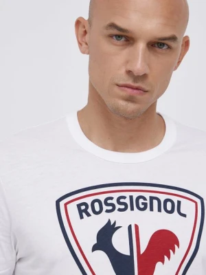 Rossignol t-shirt bawełniany kolor biały z nadrukiem RLKMY04