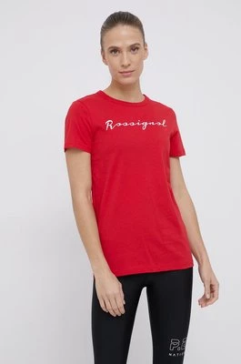 Rossignol T-shirt bawełniany kolor czerwony RLKWY05