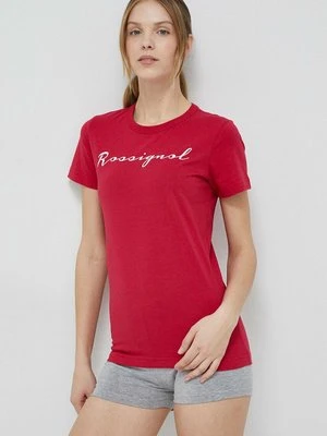 Rossignol t-shirt bawełniany kolor czerwony RLKWY05