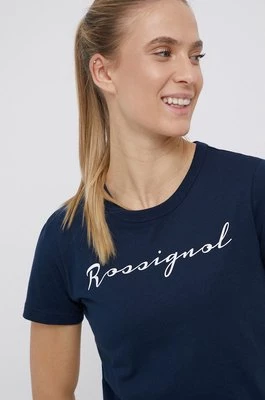 Rossignol T-shirt bawełniany kolor granatowy RLKWY05