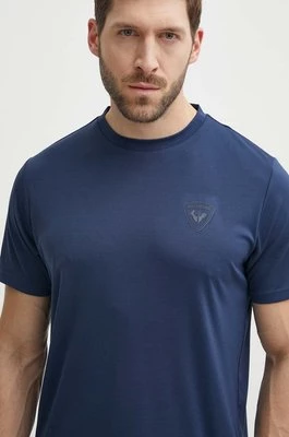Rossignol t-shirt sportowy kolor granatowy gładki