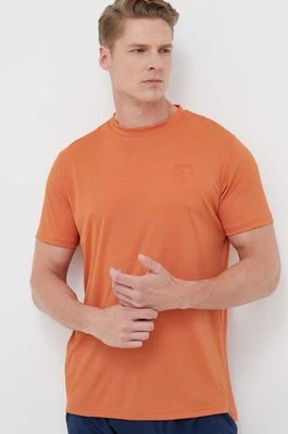 Rossignol t-shirt sportowy kolor pomarańczowy gładki RLLMY03