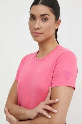 Rossignol t-shirt sportowy Plain kolor różowy RLMWY11