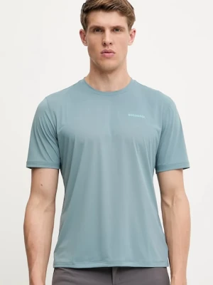Rossignol t-shirt sportowy SIDELHORN męski kolor turkusowy gładki RLNMY08