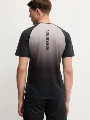 Rossignol t-shirt treningowy SAPA męski kolor czarny wzorzysty RLNMY14