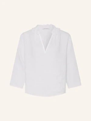 rosso35 Lniana Koszula Z Rękawami 3/4 weiss