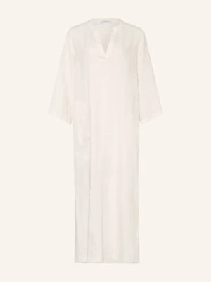 rosso35 Lniana Sukienka Z Rękawami 3/4 weiss