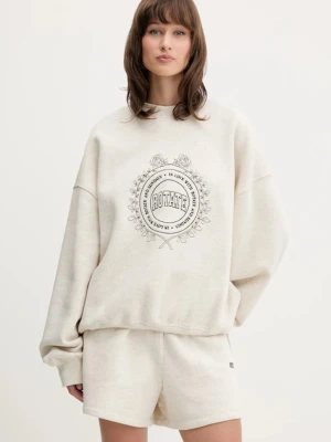 Rotate bluza bawełniana damska kolor beżowy melanżowa 1143813070