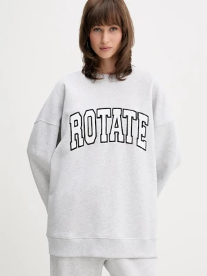 Rotate bluza bawełniana damska kolor szary z aplikacją 1134271473