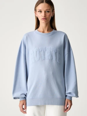 Rotate bluza damska bawełniana niebieski