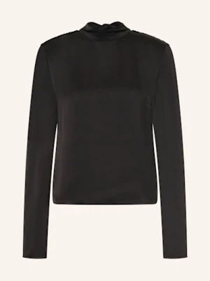 Rotate Bluzka Z Satyny schwarz