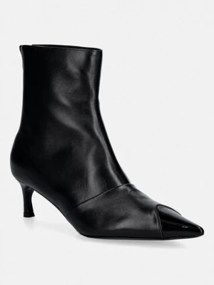 Rotate botki skórzane