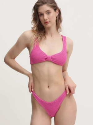 Rotate dwuczęściowy strój kąpielowy CRINKLE BIKINI kolor różowy miękka miseczka 113166504