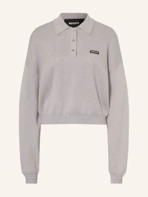Rotate Dzianinowa Koszulka Polo grau