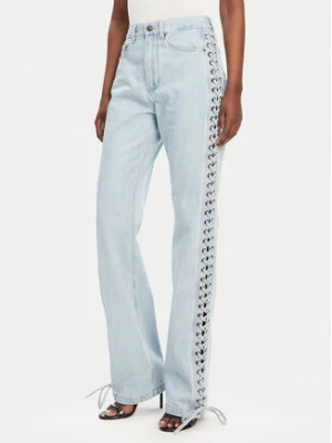 ROTATE Jeansy 1141831468 Niebieski Wide Leg