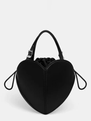 Rotate LEATHER HEART torebka crossbody damska skórzana