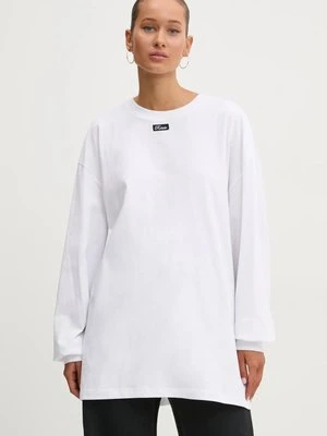 Rotate longsleeve bawełniany kolor biały 113745400