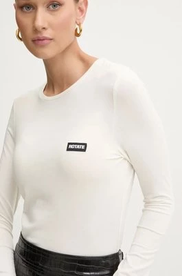 Rotate longsleeve damski kolor beżowy 113132269