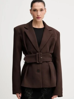 Rotate marynarka kolor brązowy jednorzędowa gładka 1154842910