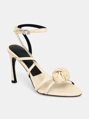 Rotate sandały na szpilce skórzane