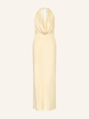 Rotate Satynowa Sukienka Koktajlowa gelb