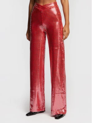 ROTATE Spodnie materiałowe Briella RT1610 Czerwony Regular Fit