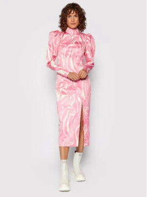 ROTATE Sukienka koktajlowa Theresa Dress RT588 Różowy Regular Fit