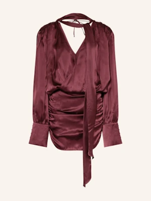 Rotate Sukienka Koktajlowa Z Jedwabiu Ze Zdejmowaną Wstążką rot