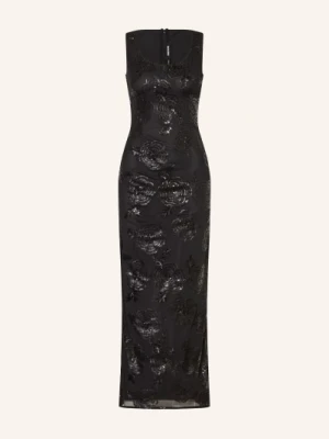 Rotate Sukienka Z Siateczki Z Cekinami schwarz