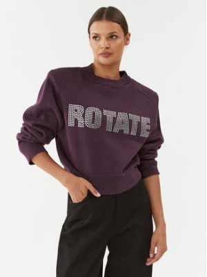 ROTATE Sweter Firm 1111522816 Fioletowy Relaxed Fit