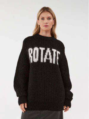 ROTATE Sweter Trui 112075100 Czarny Oversize