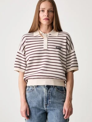 Rotate sweter z krótkim rękawem z modalem damski