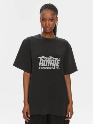 ROTATE T-Shirt 112083100 Czarny Oversize