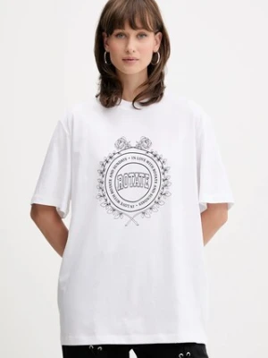 Rotate t-shirt bawełniany damski kolor biały 114393400