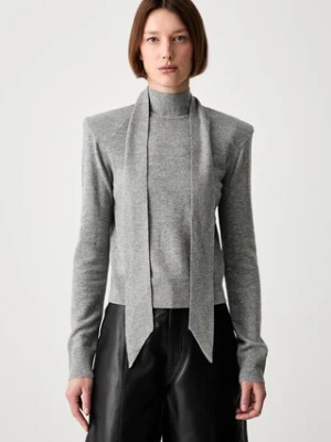 Rotate WOOL BOW sweter wełniany damski