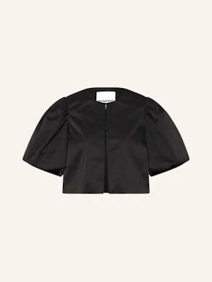 Rouge Vila Bluzka Satynowa schwarz