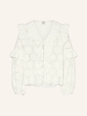 Rouge Vila Bluzka Z Dziurkowanej Koronki weiss