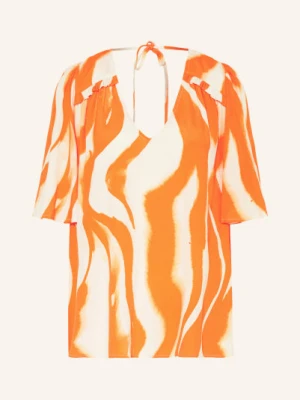 Rouge Vila Bluzka Z Falbankami orange