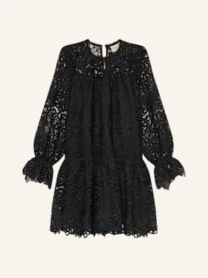Rouge Vila Sukienka Z Dziurkowanej Koronki schwarz