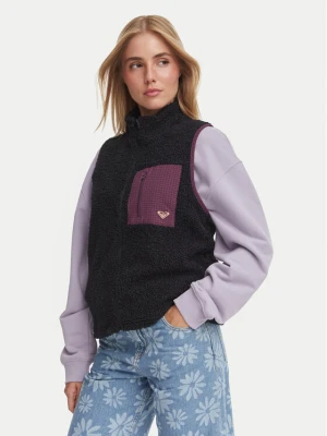 Roxy Bezrękawnik ERJPF03260 Czarny Relaxed Fit