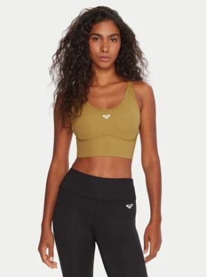 Roxy Biustonosz sportowy Heart Into It Attitude ERJKT04326 Beżowy