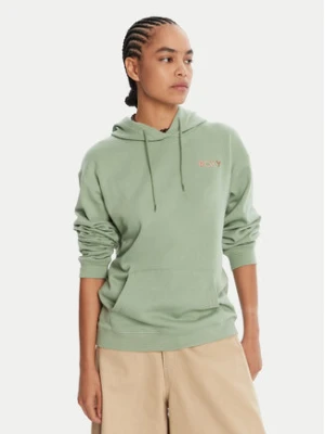 Roxy Bluza ERJFT04996 Zielony Regular Fit