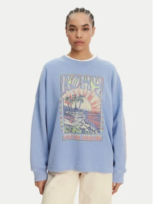 Roxy Bluza ERJKT04276 Niebieski Relaxed Fit